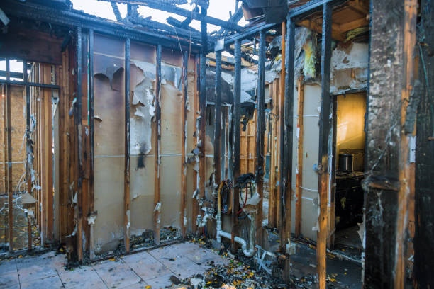 Professional Fire Damage Removal technician working in Cherokee, OK